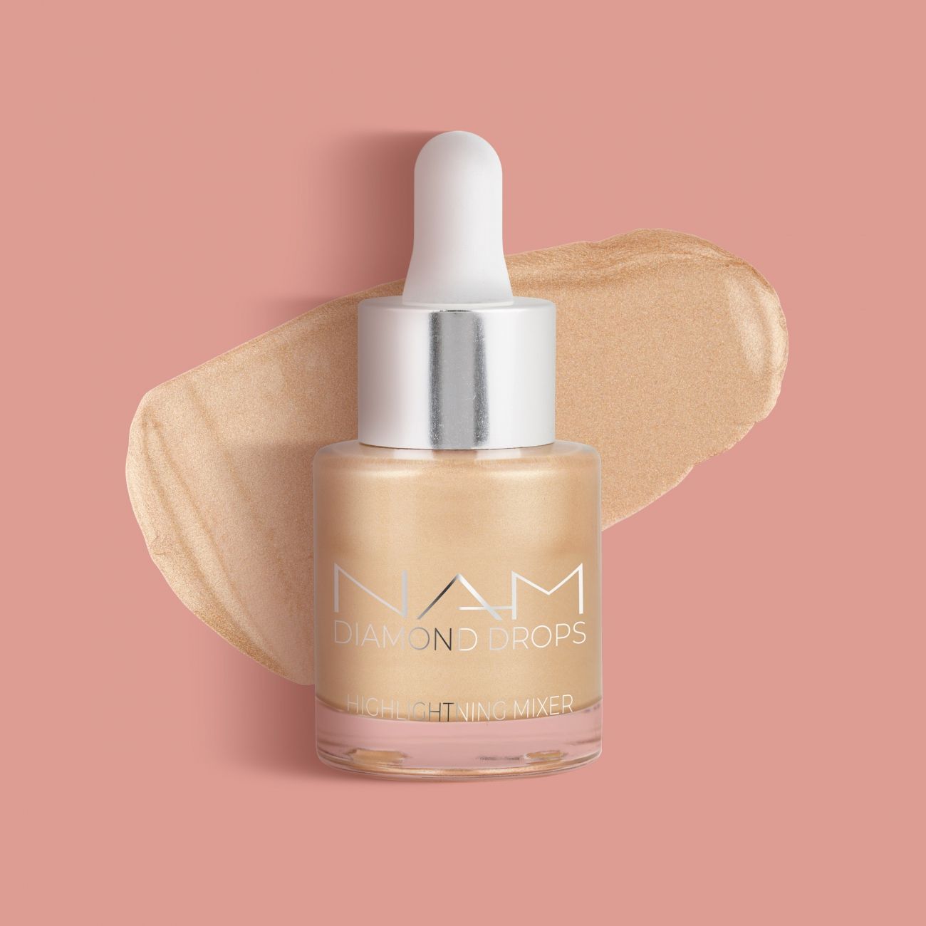 NAM Highlighter Diamond Drops Mixer No. 1, Moonlight, Illuminating Liquid Highlighter
