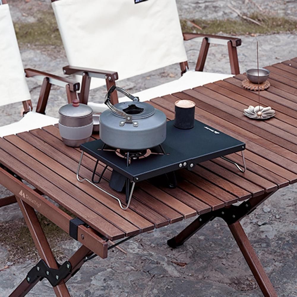 Folding Camping Table Portable Gas Stove Stand Outdoor Mini Picnic Desk For Fishing Hiking