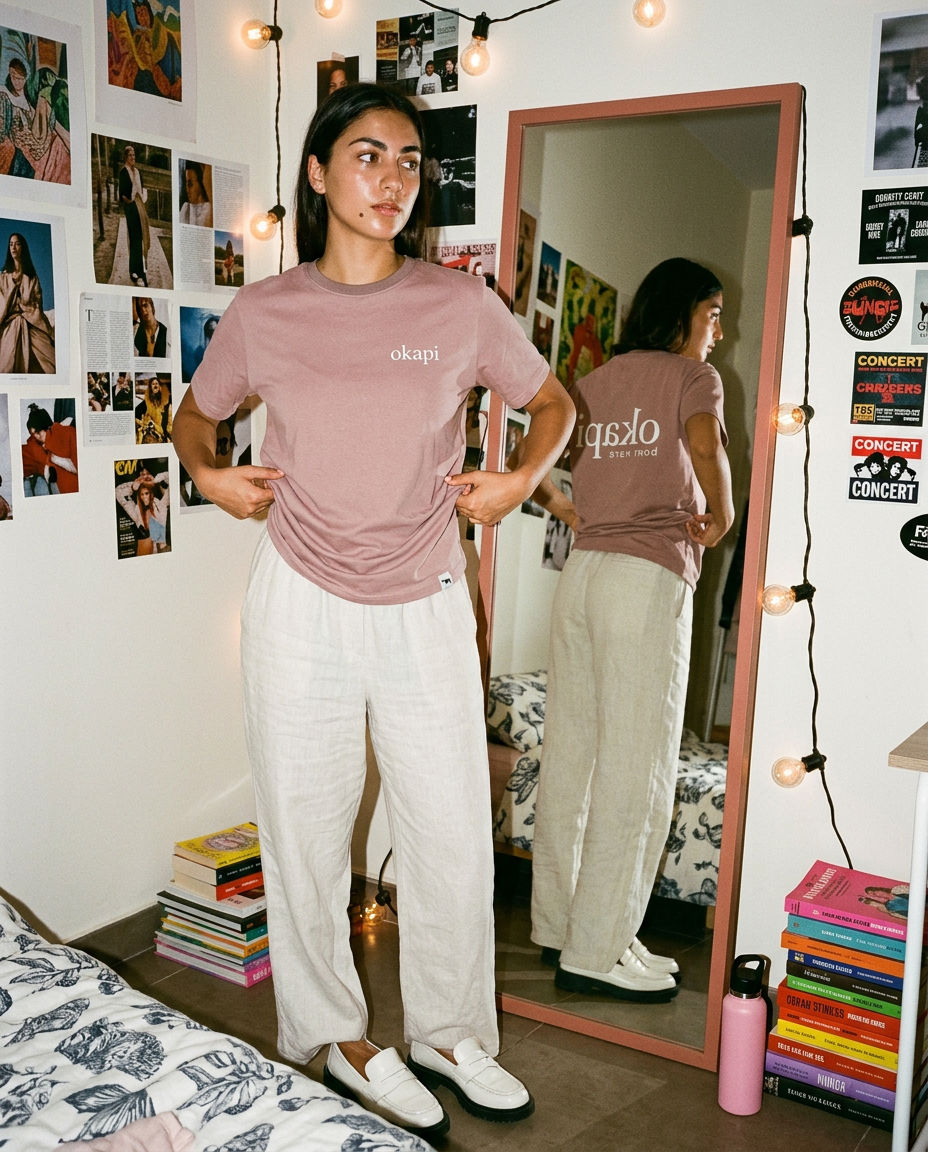 Okapi Pink Born Rare T-Shirt