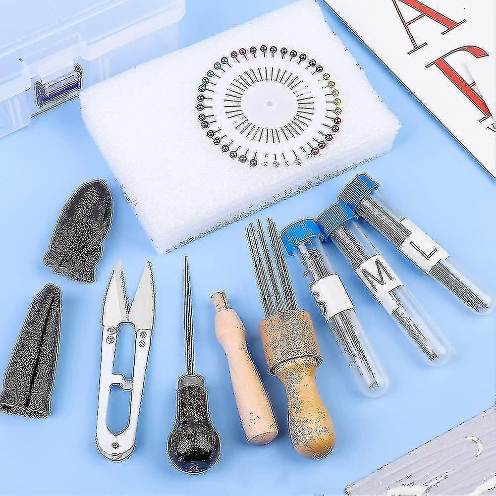 Wool Felting Needles Tool, Needle Felting Supplies Includes 60pcs Wool Felting Needle, 2pcs Felting Needle Tool