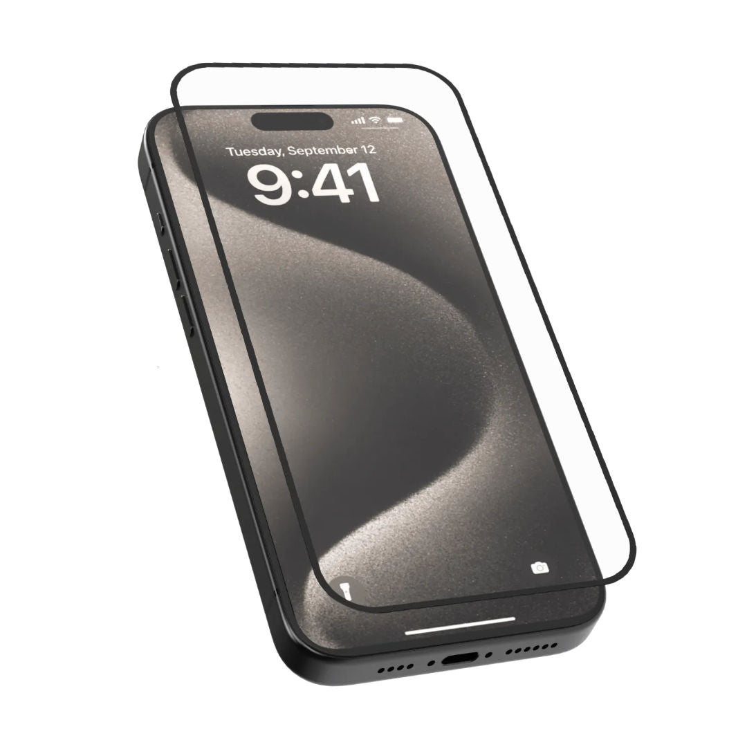 Levelo 2.5D Silk Print Silicone Edge Screen Protector For iPhone 16 Series, Air Bubble Prevention