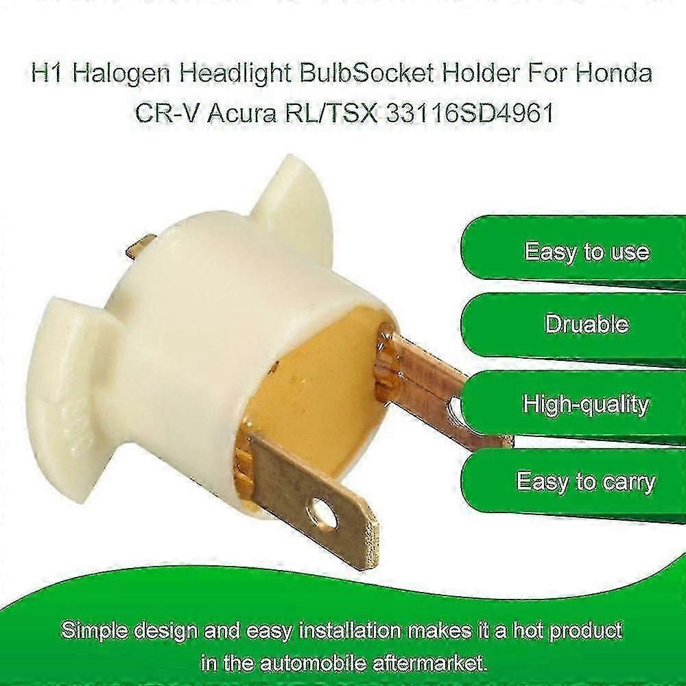 H1 Halogen Accessories Socket Adapter Car Supplies Base Replacement Durable Bulb Holder Headlight Easy Install