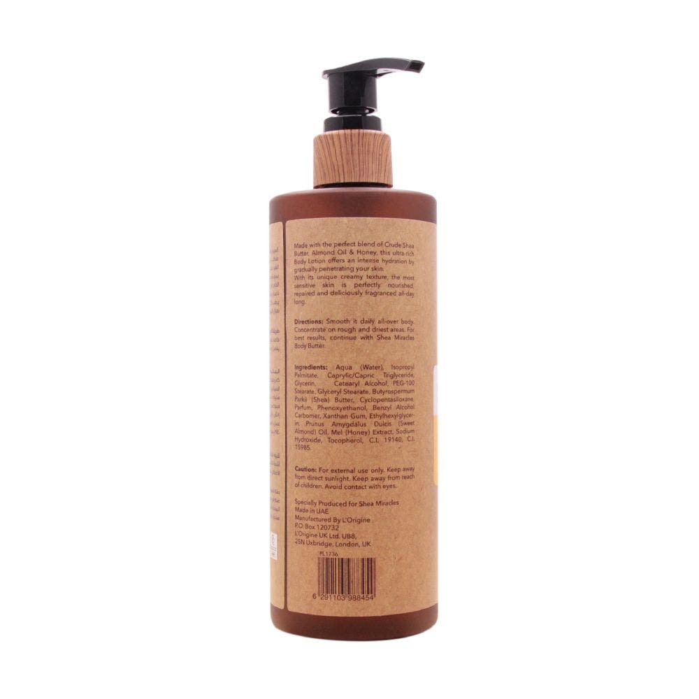 Shea Miracles Shea Body Lotion Almond Oil & Honey, 300ml