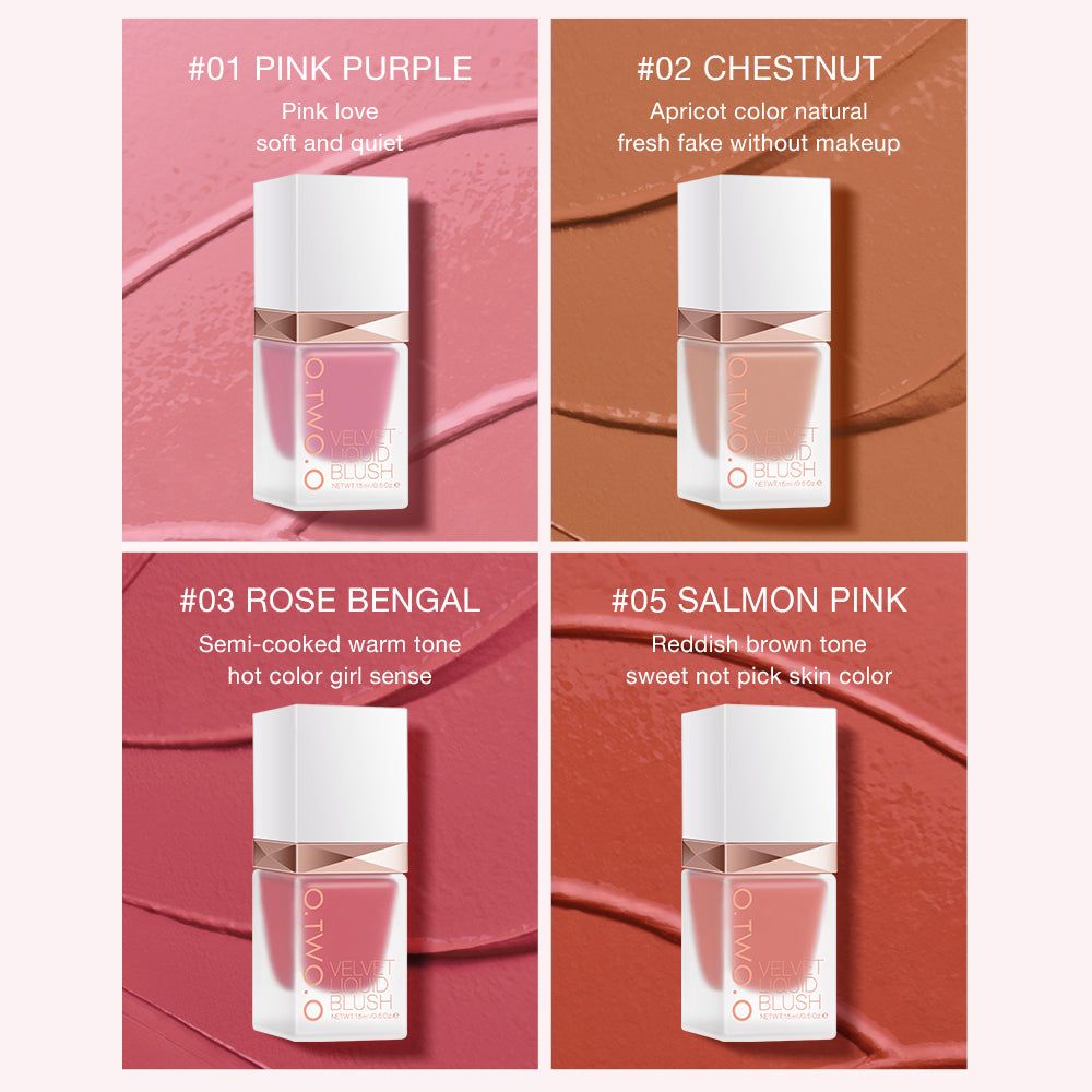 Liquid Blush Matte Silky Flowing Brighten Skin Colour Cheek Blush Face Makeup