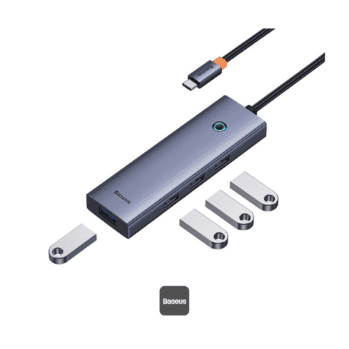 BASEUS USB Hub 4-port Type-C Grey