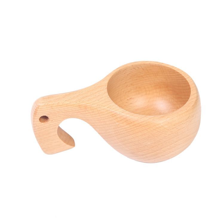 Novelty Wooden Camp Mug Wood Tableware Coffee Tea Mug Drinking Cup