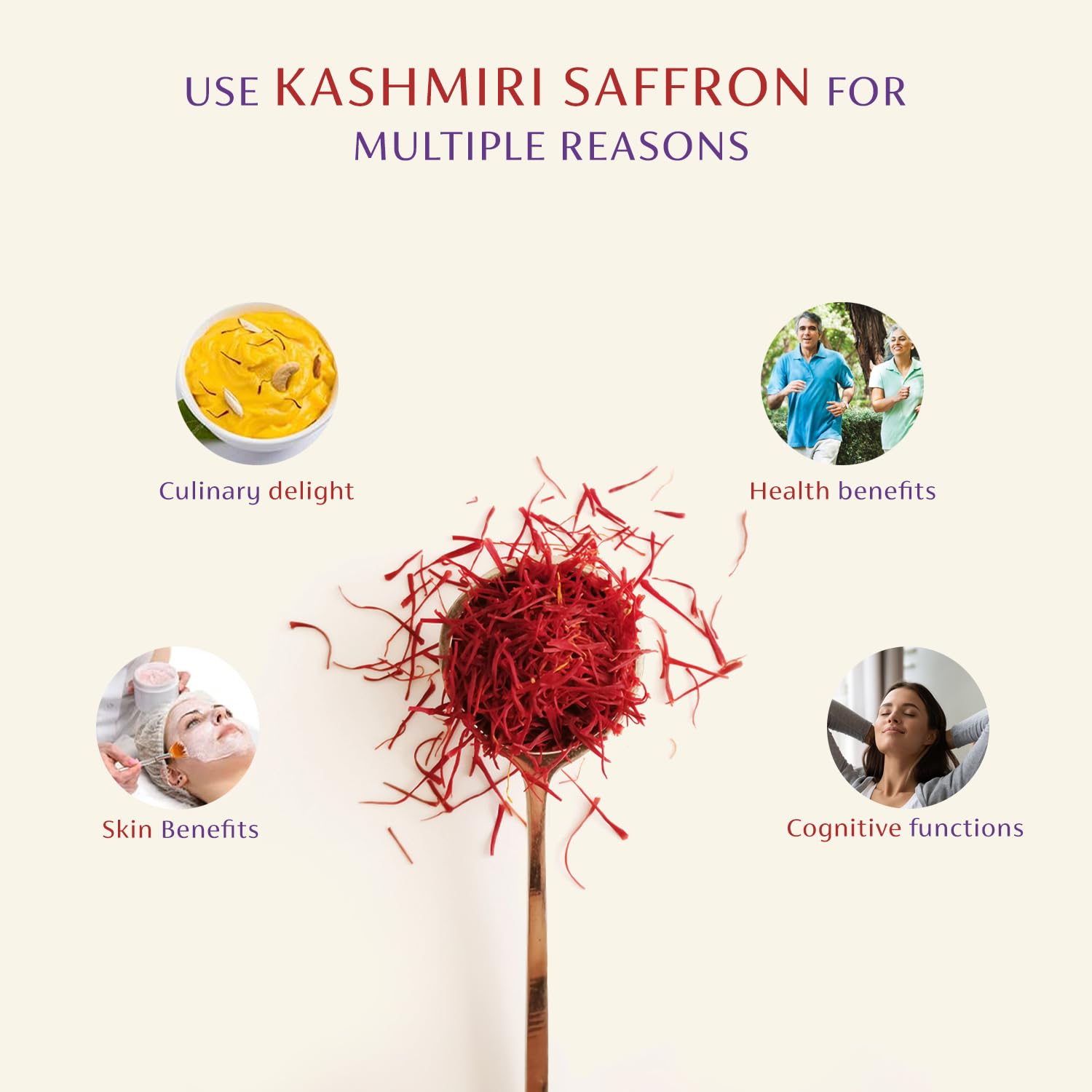 Herbal max Original Kashmiri Mongra Saffron/Kesar 0.5 Gram