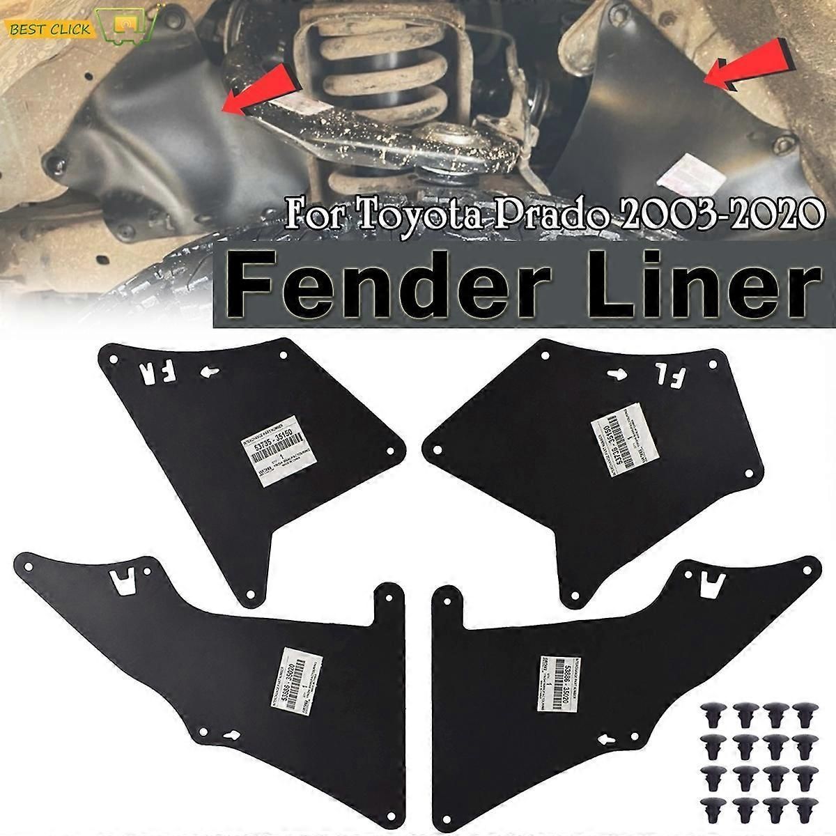 Mud Flaps Fender Guards Splash Shield for Toyota SUV