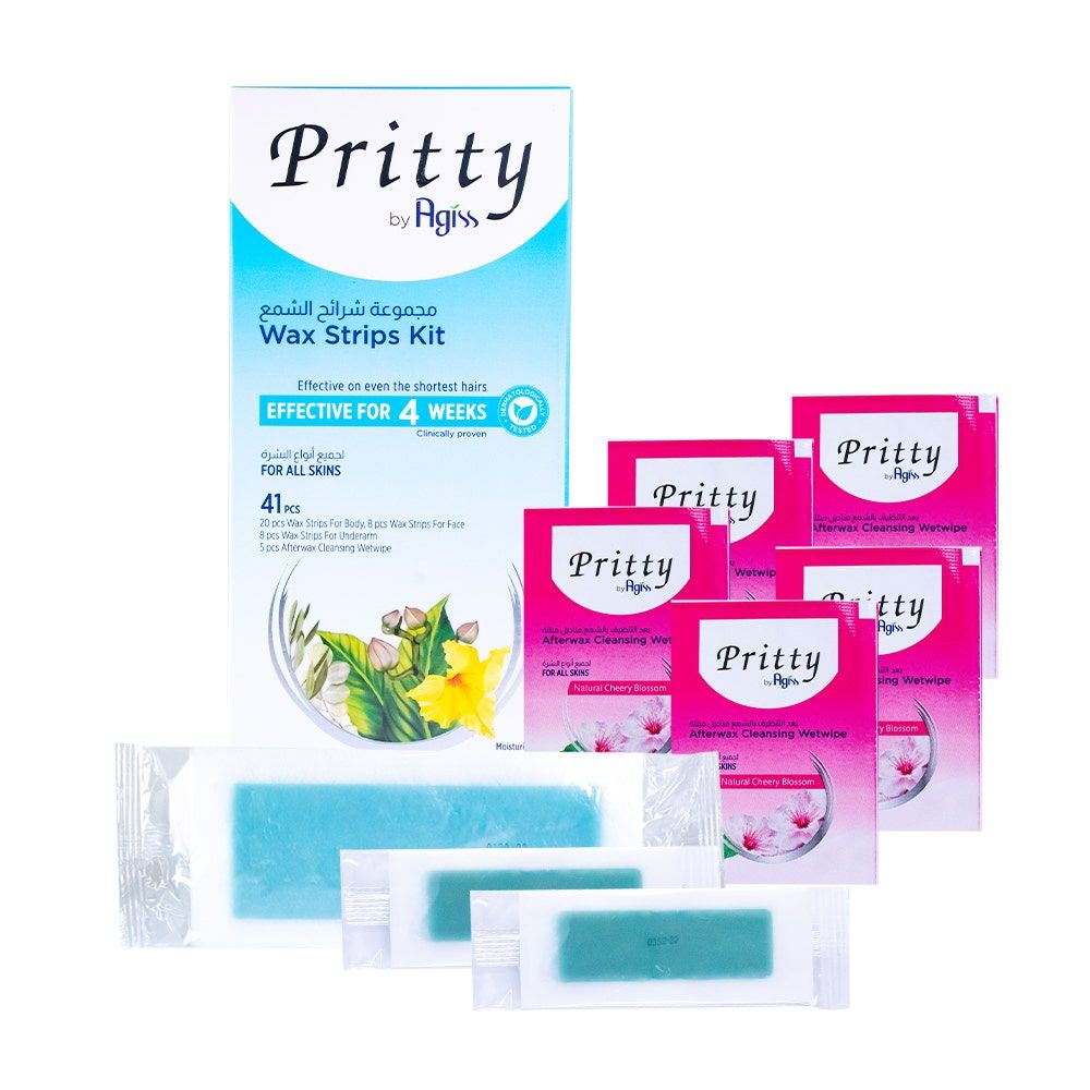 Pritty Full Wax Strips All Skin Types, 1 Kit