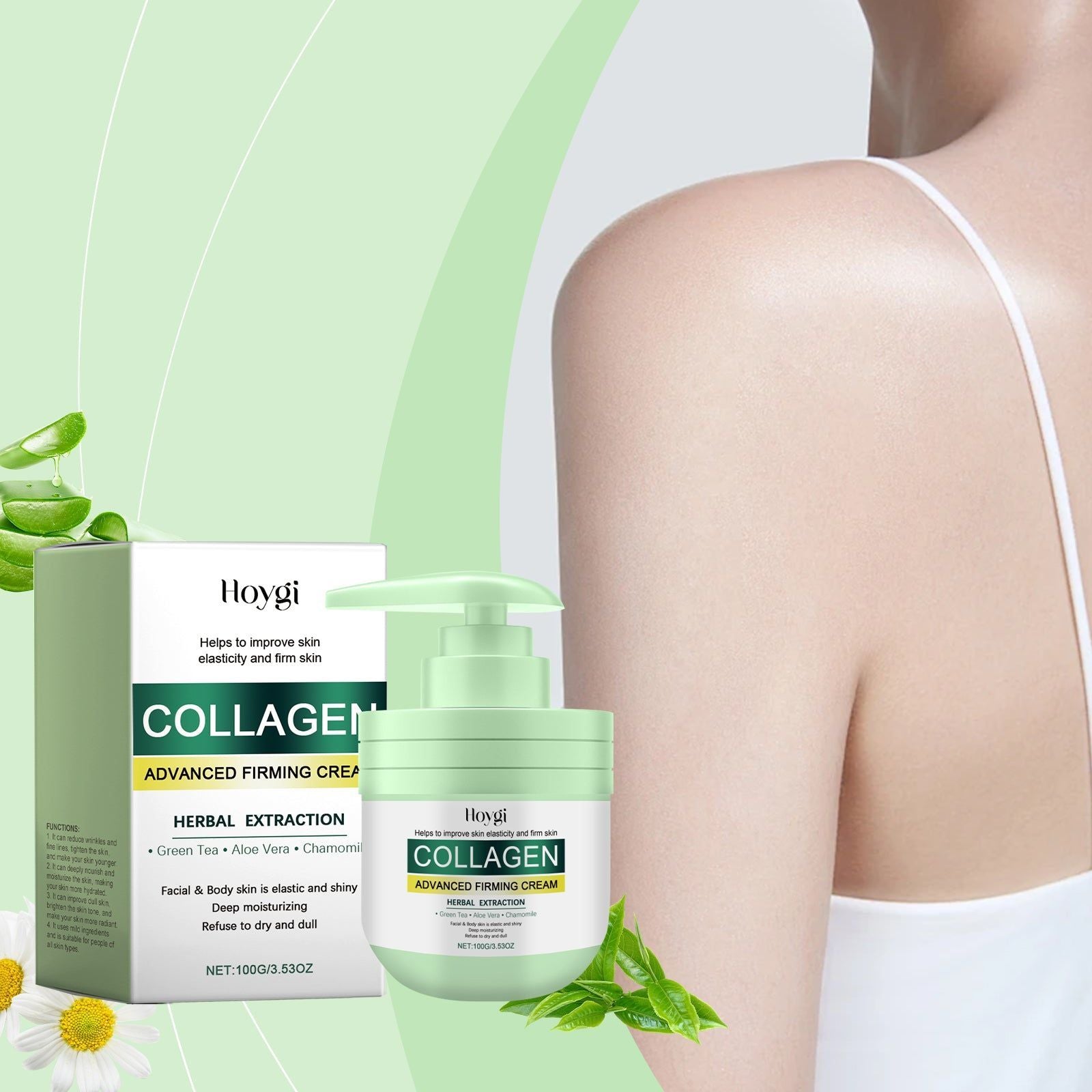 Collagen Body Cream, Moistening and Firming, Brightening, Anti-Aging, Rejuvenating Moisturizer ,100g