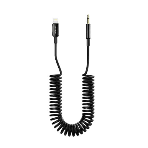 Porodo 3.5MM Lightning AUX Coiled Audio