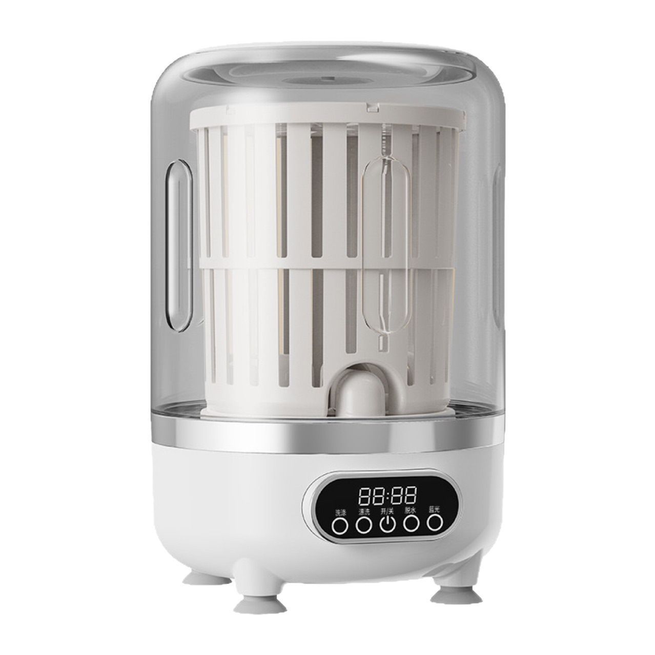 3 in 1 Portable Mini Washing Machine 3L with Digital Display for Baby Clothes Underwear Socks