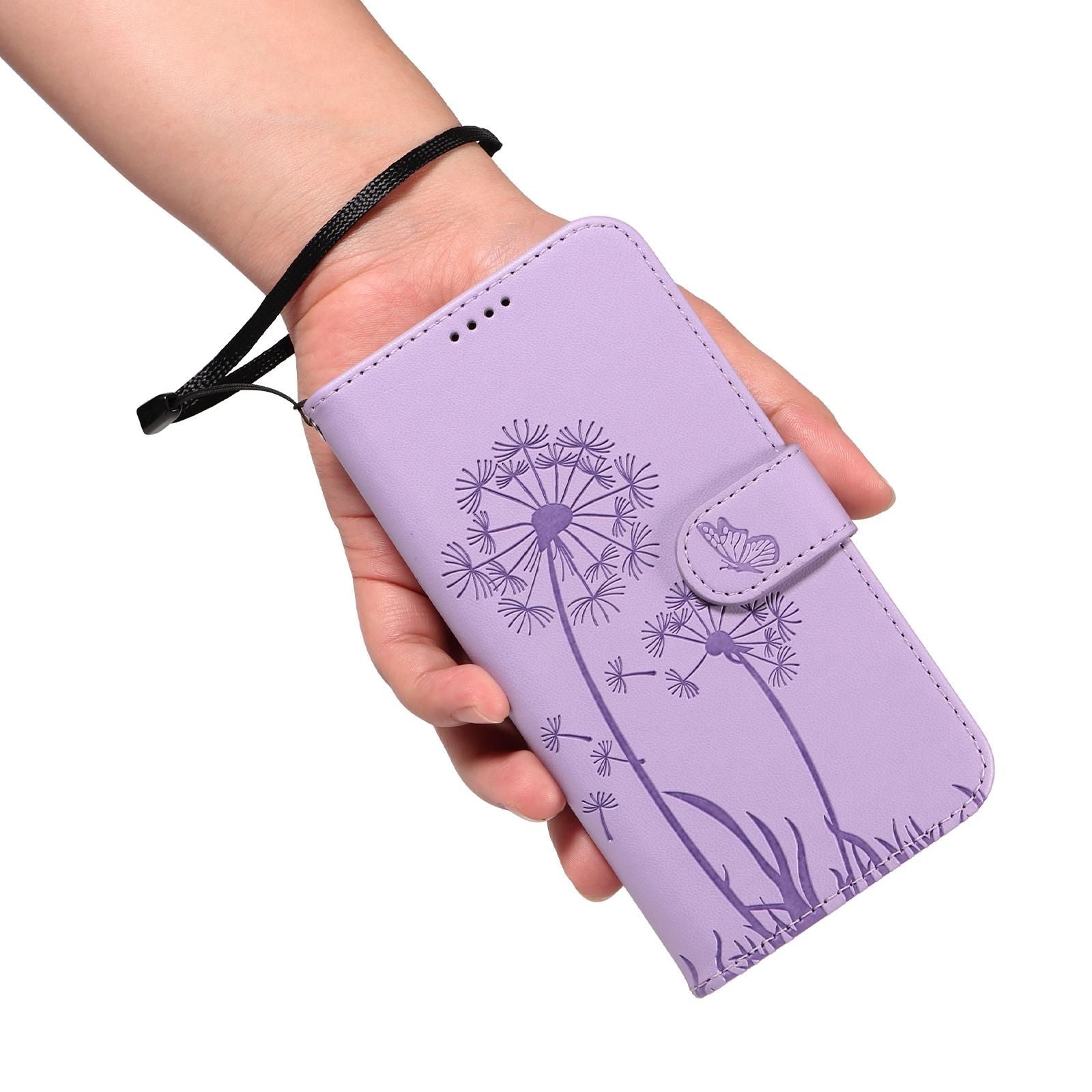 Dandelion Embossed Leather Case For OnePlus 13