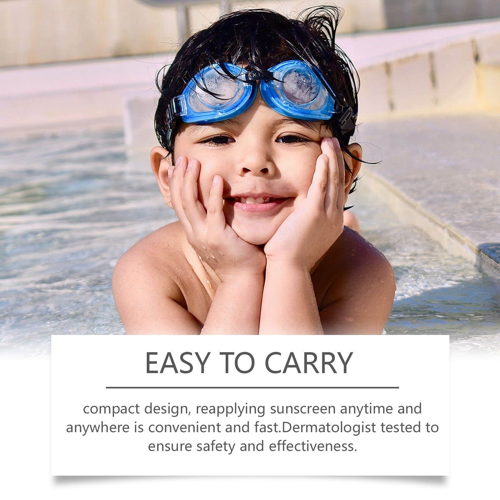Child UV Protection Stick, Waterproof, Non-Sticky, Gentle, Summer Skin Shield ,15g