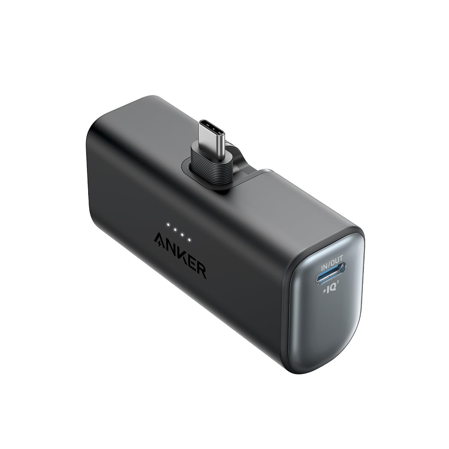 Anker 621 PowerCore 5000mAh Power Bank with Built-In Lightning Connector, 12W, Foldable, Portable Charger