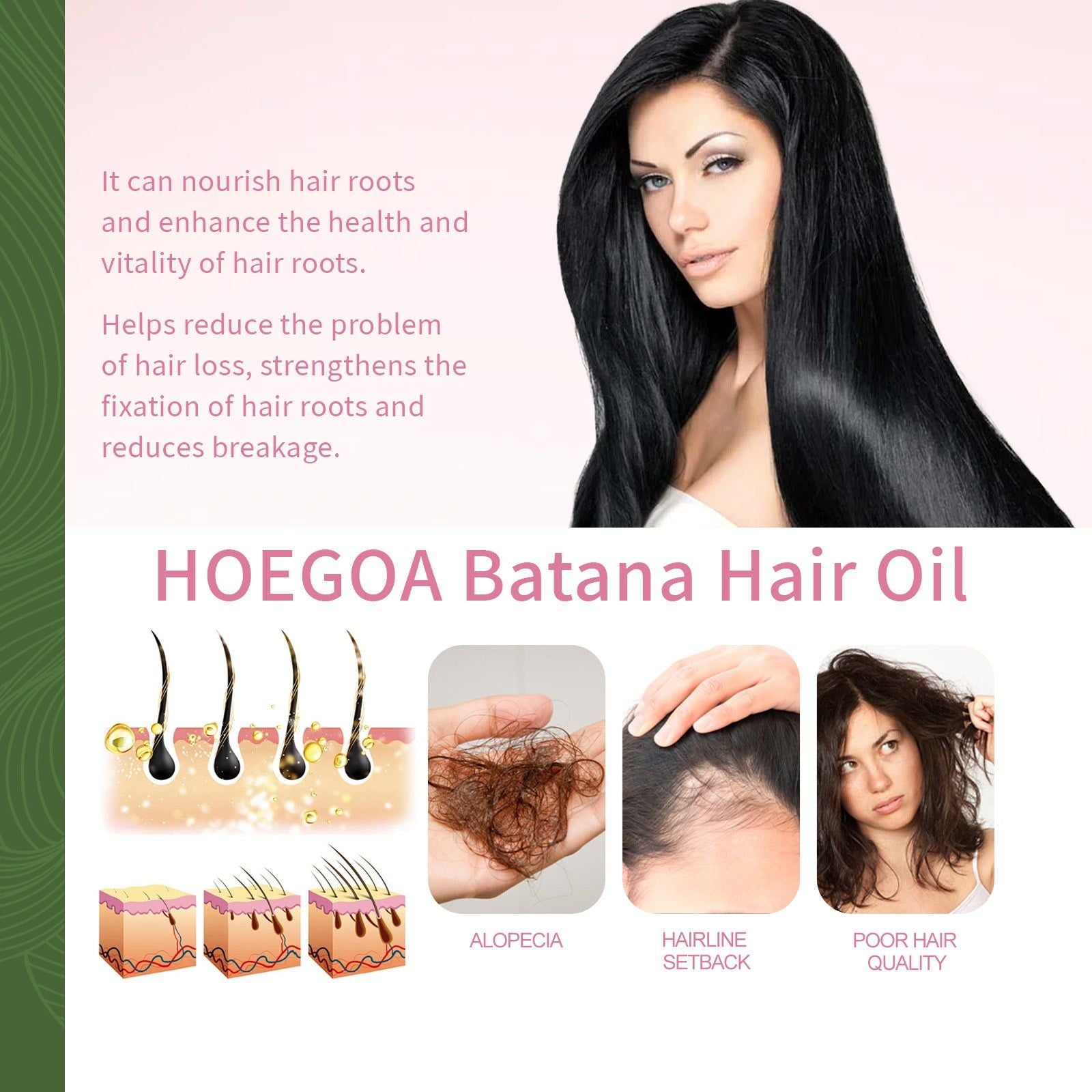 Batana Hair Oil for Thick, Glossy, Strong Hair, Scalp Nourishing, Hair Growth ,60ml