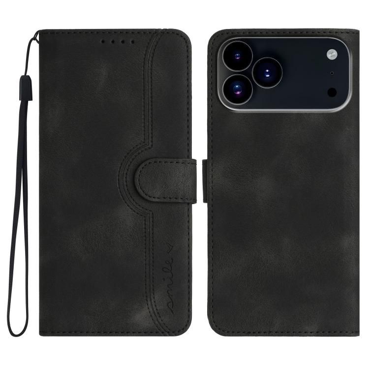 For iPhone 18 Pro Max / iPhone 17 Pro Max Heart Pattern Skin Feel Leather Phone Case