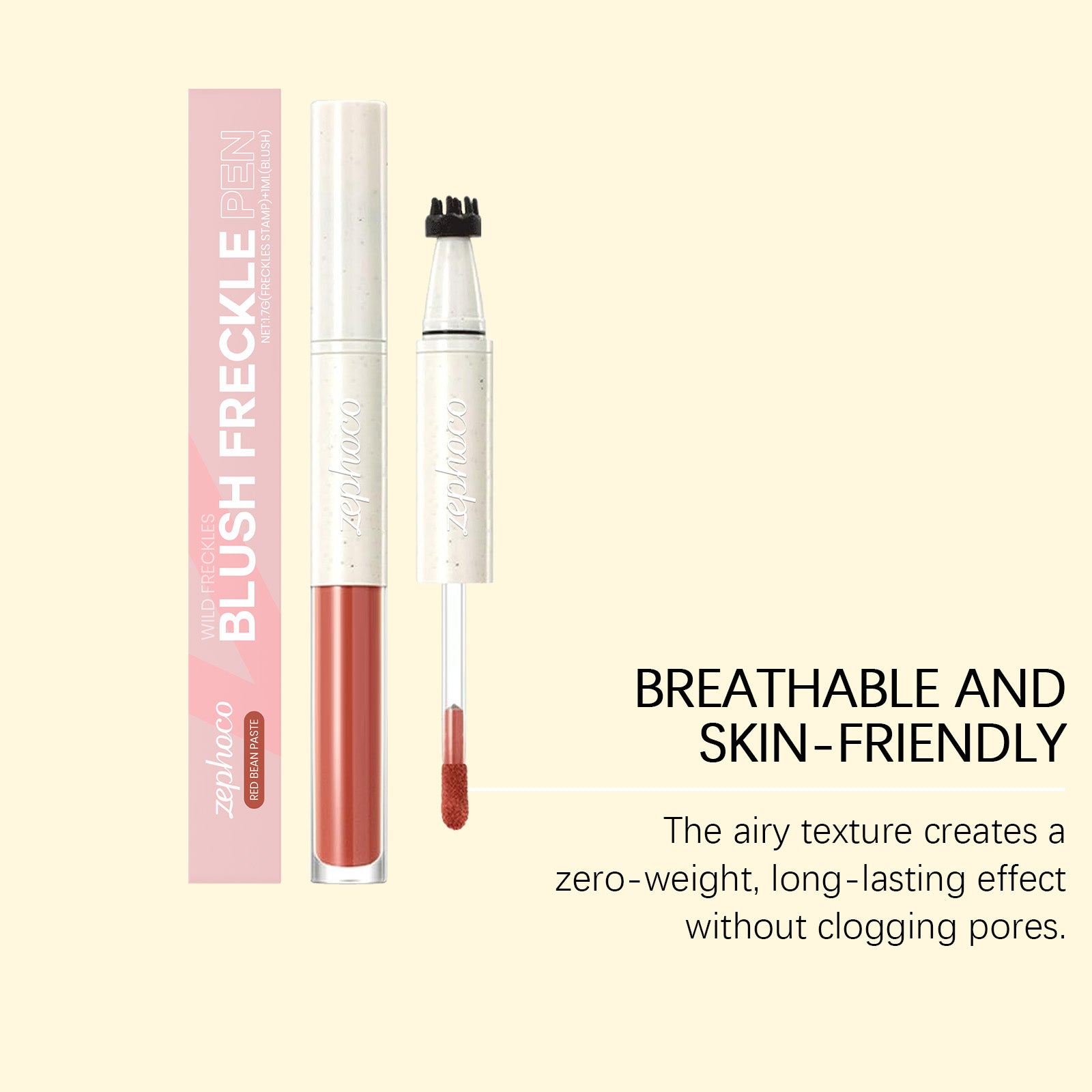 2-in-1 Liquid Blush & Freckle Stamp, Natural Beauty, Brightening Makeup ,1.7g