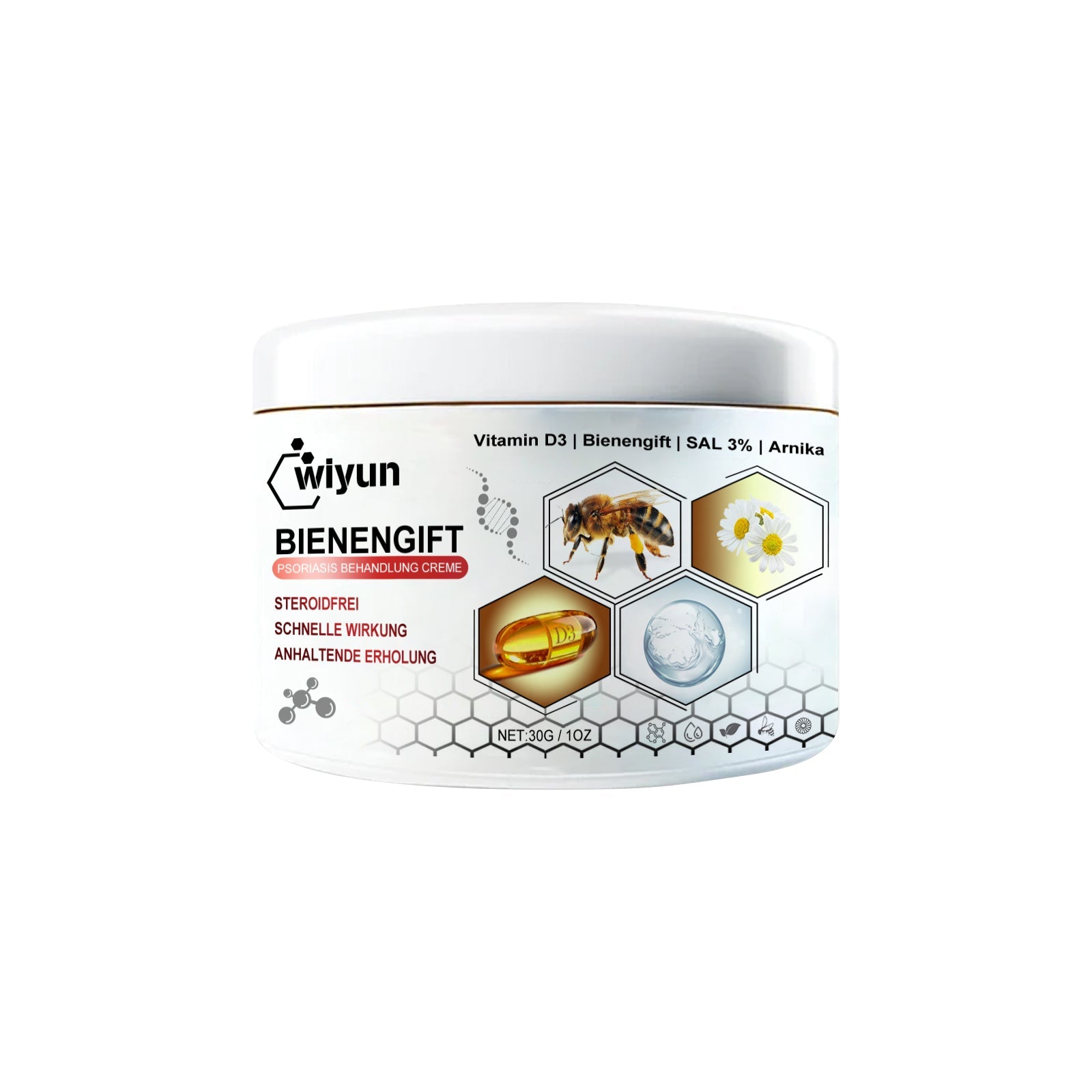 Bee Venom Cream for Glowing Skin, Hydrating, Soothing, Anti-Aging, All Skin Types ,30g