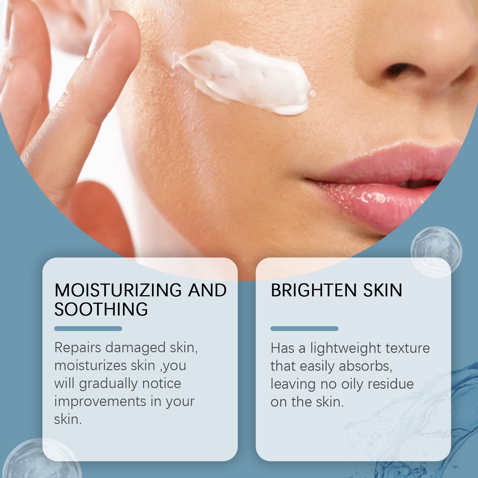 Birch Juice Facial Care Cream, Hydrating Moisturizer for Glowing Skin, Gentle Repair ,50g