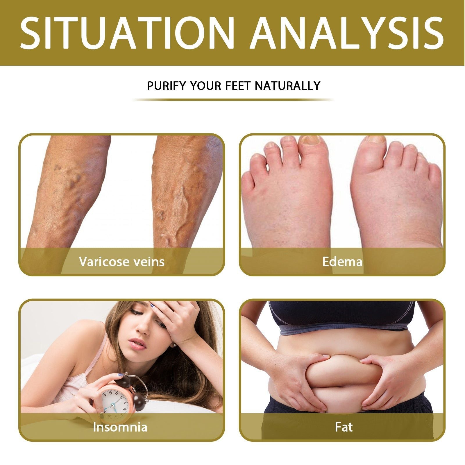 Revitalize Your Feet with Bee Venom Foot Gel, Anti-Swelling, Moisturizing, Body Detox ,7pcs