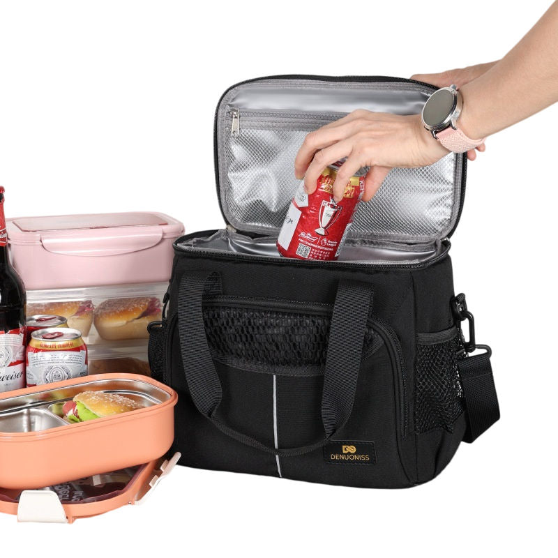 EVA Insulated Lunch Bag Waterproof Cooler Tote with Shoulder Strap