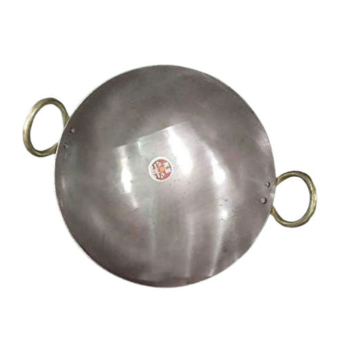 Handmade Cast Iron Wok Traditional Kadai for Cooking Use