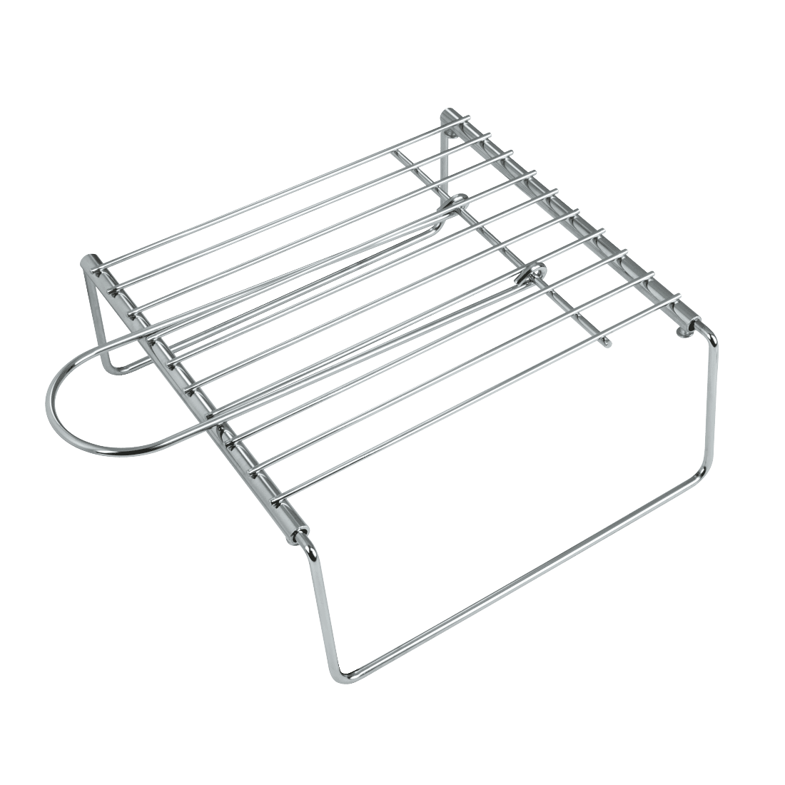 XAVAX 111594 Grill Grid with Feet, 23 x 23 cm, extendable up to 40 cm