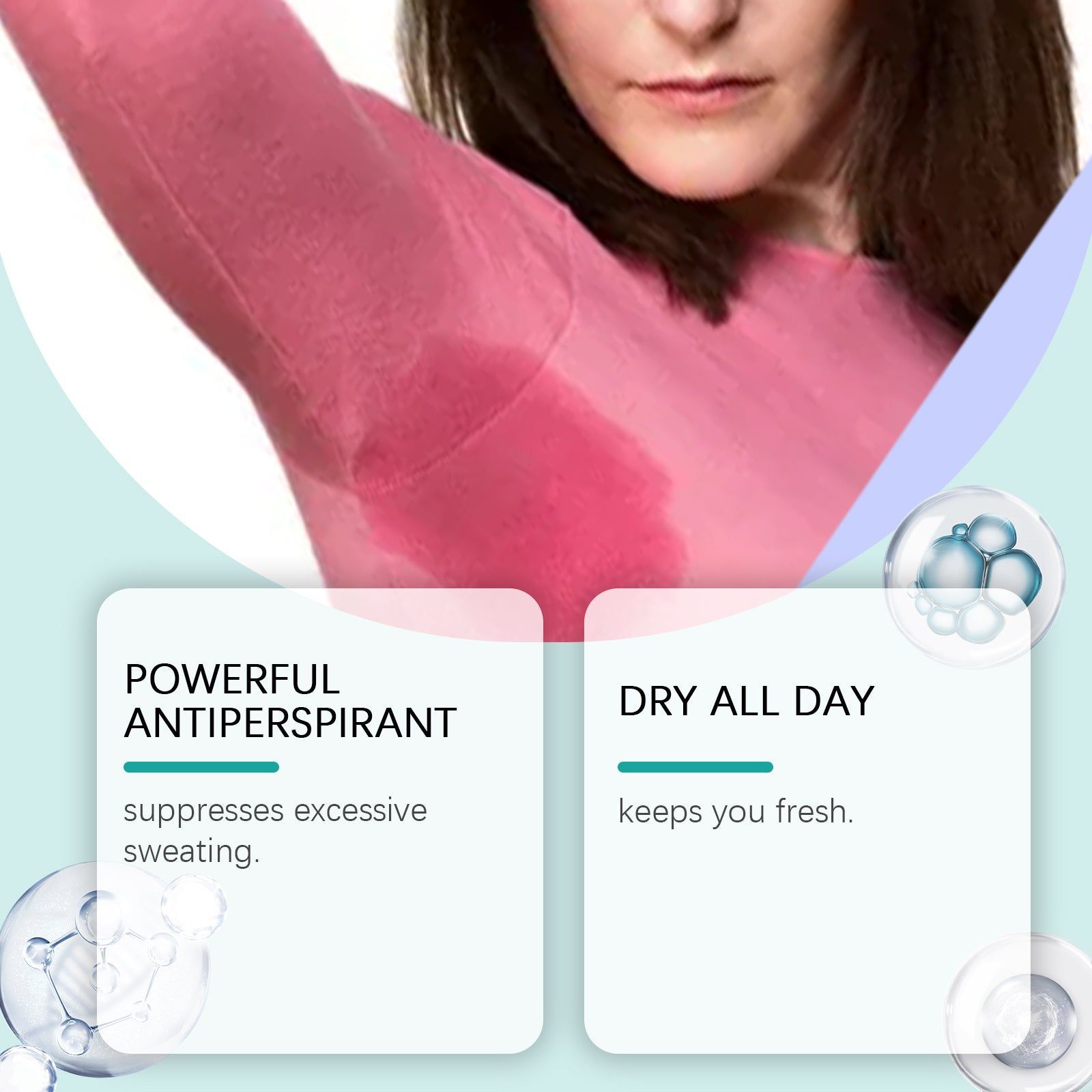 Body Care Spray, Fresh Odor Control, Portable Sweat-Free Solution ,30ml