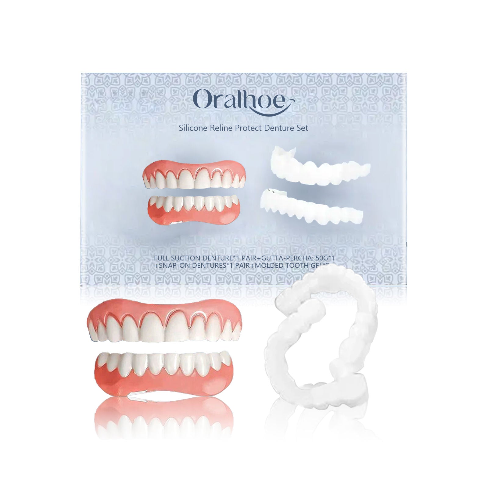 Enhance Your Smile Instantly, Beautiful Teeth Denture Cosmetic Set for Perfect Look ,1 set