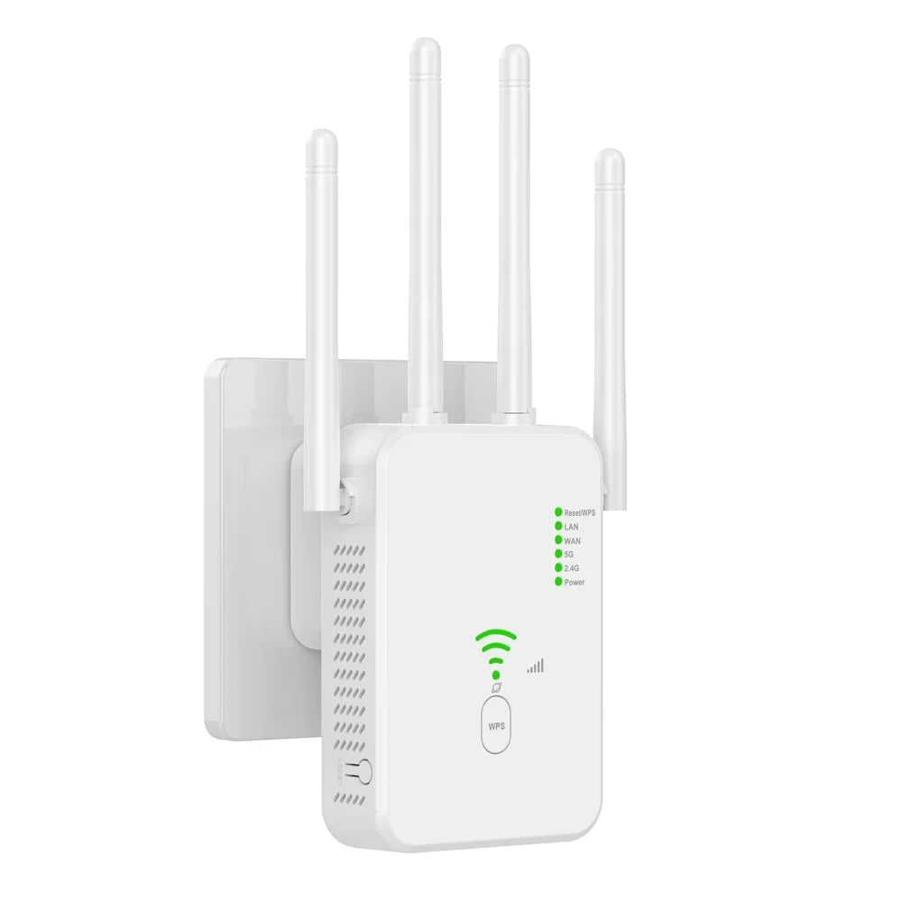 U10 Gigabit 1200Mbps WiFi Amplifier 2.4G 5G 802.11ac Repeater 300Mbps Signal Booster Extender