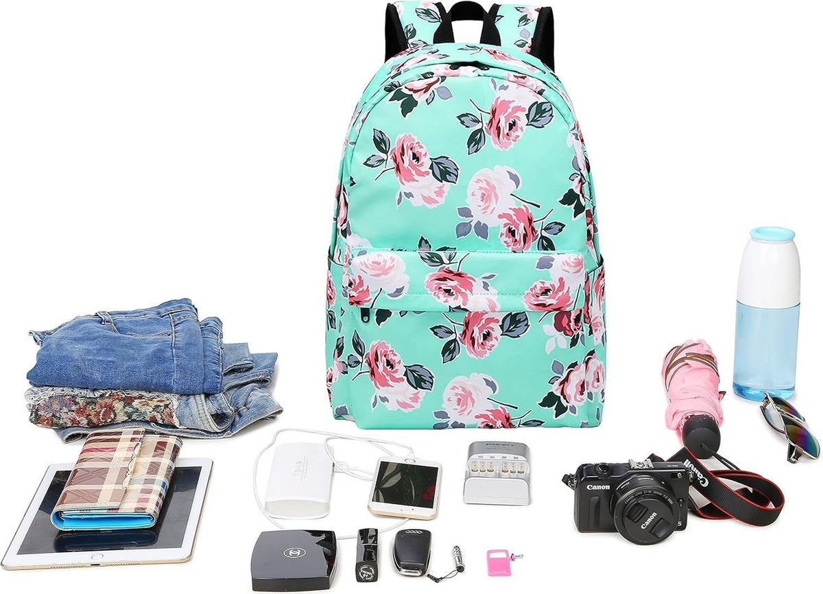 Teen Backpacks for Girls School Bags Student Bookbags with Lunch Box Pencil Case