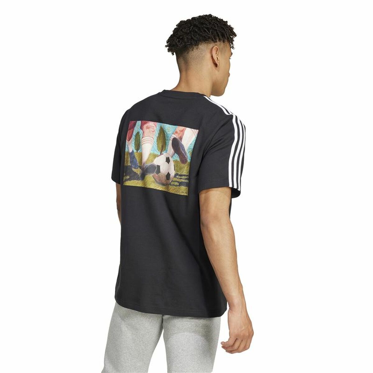 Men’s Short Sleeve T-Shirt Adidas Gallery Graphic Black
