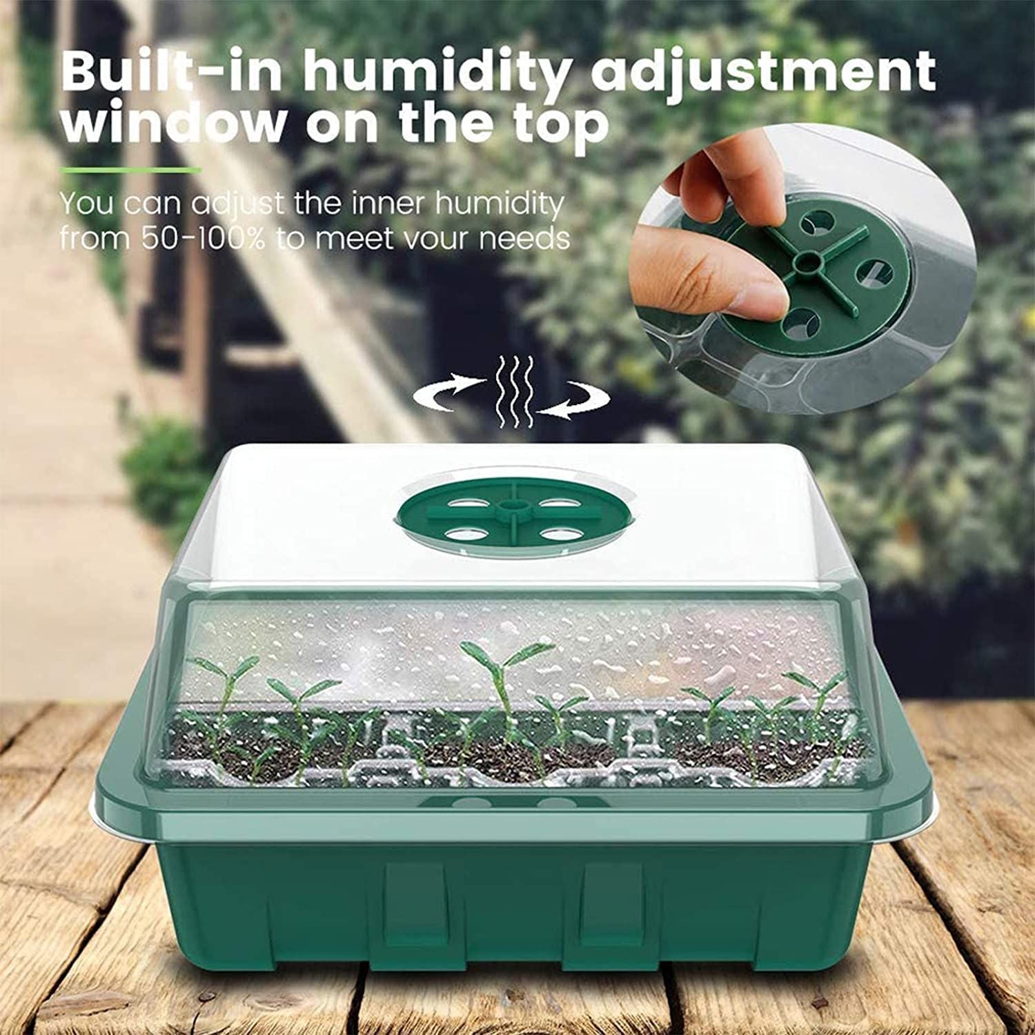 Plant Seed Grows Box Seed Starter Kits with Gloves Label Stickers Shovel