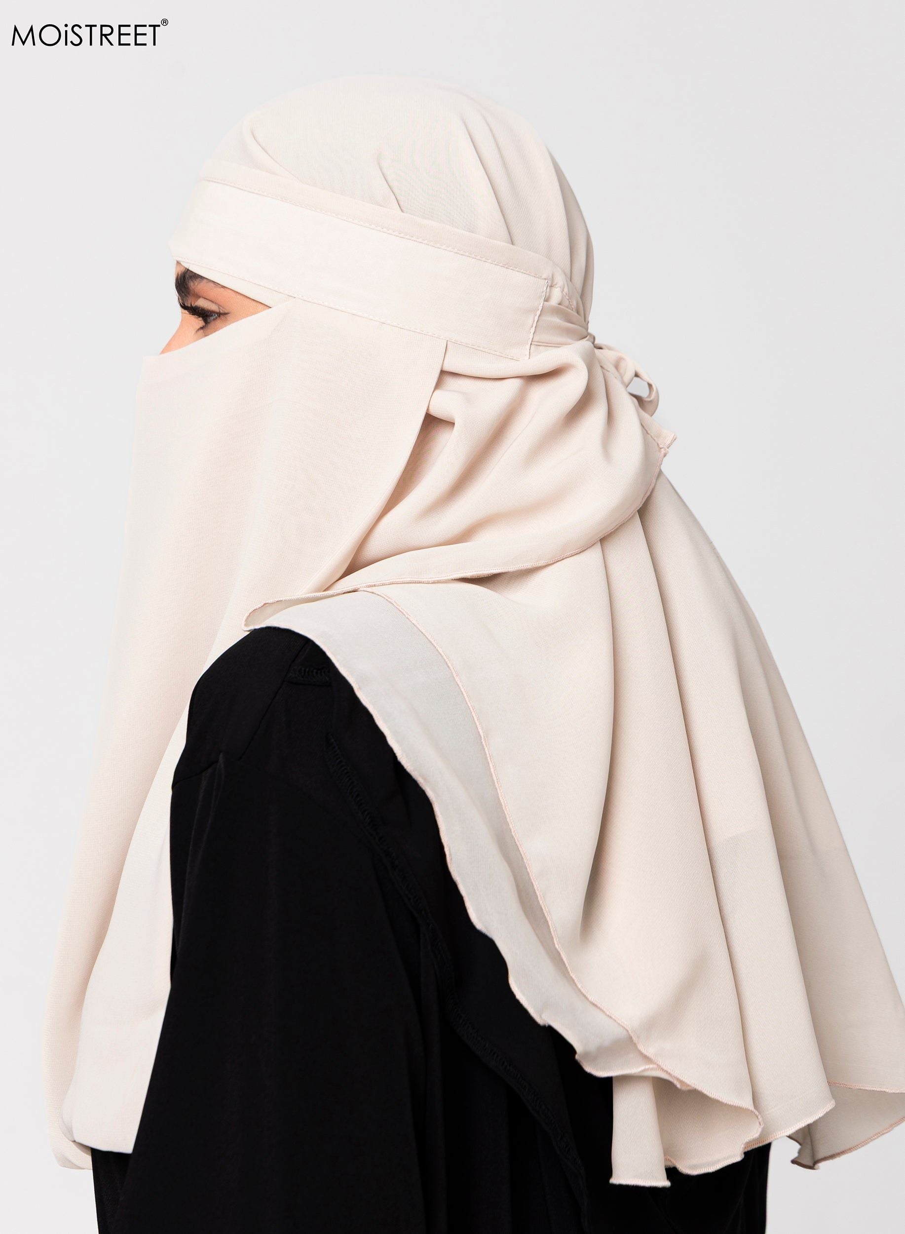 MOiSTREET Niqab Wool Chiffon
