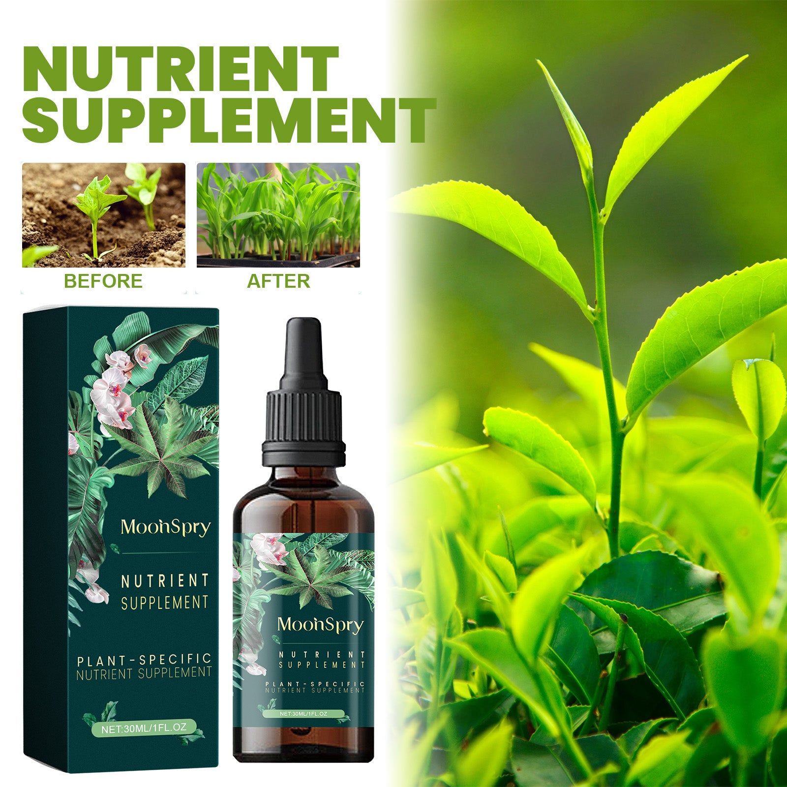 Boost Plant Growth with Top-Rated Plant Nutrition Supplement, Strong Roots, Vibrant Flowers ,30ml