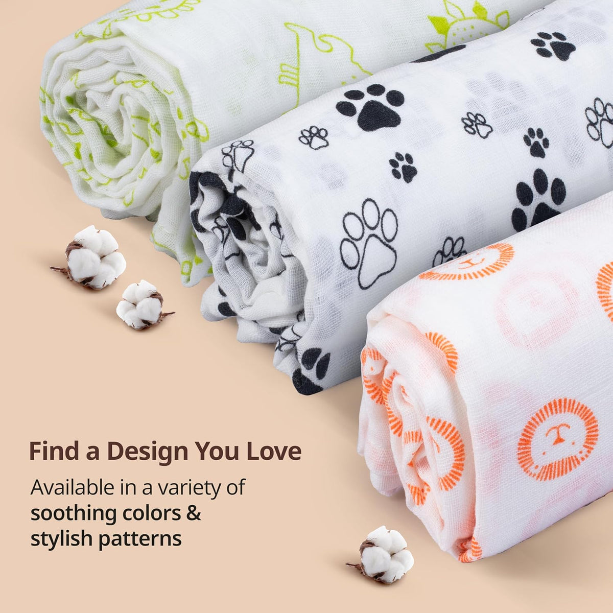 Luv Lap - Muslin Swaddle Set of 3 - Triangles