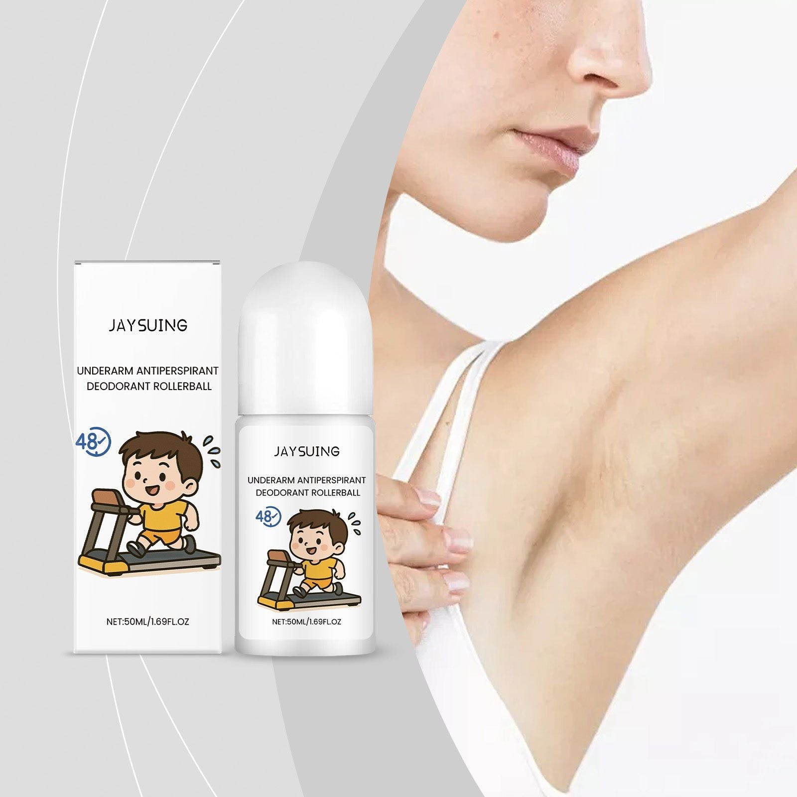 Body Care Roll-On, Fresh Odor & Sweat Control, Portable Daily Freshness ,50ml
