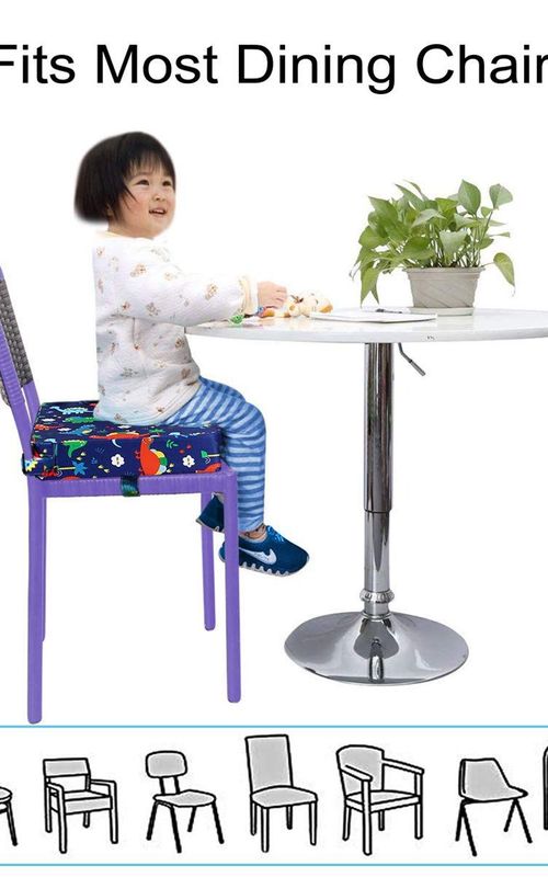 Toddler Booster Cushion Baby Chair Pad Heightening Dining Chair Cushion Cartoon Seat Mat