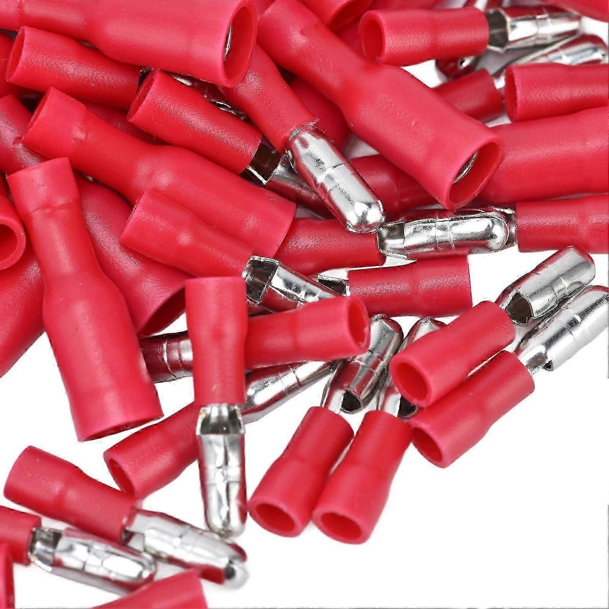 50 Pairs Insulated Wire Terminals Male Female Quick Crimp Butt Connectors For 22?16 Awg