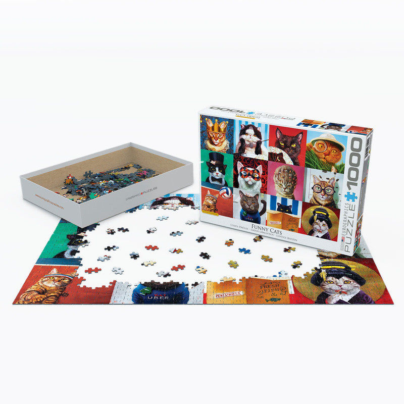 Cat Portraits By Lucia Heffernan - 1000 Pcs Puzzle
