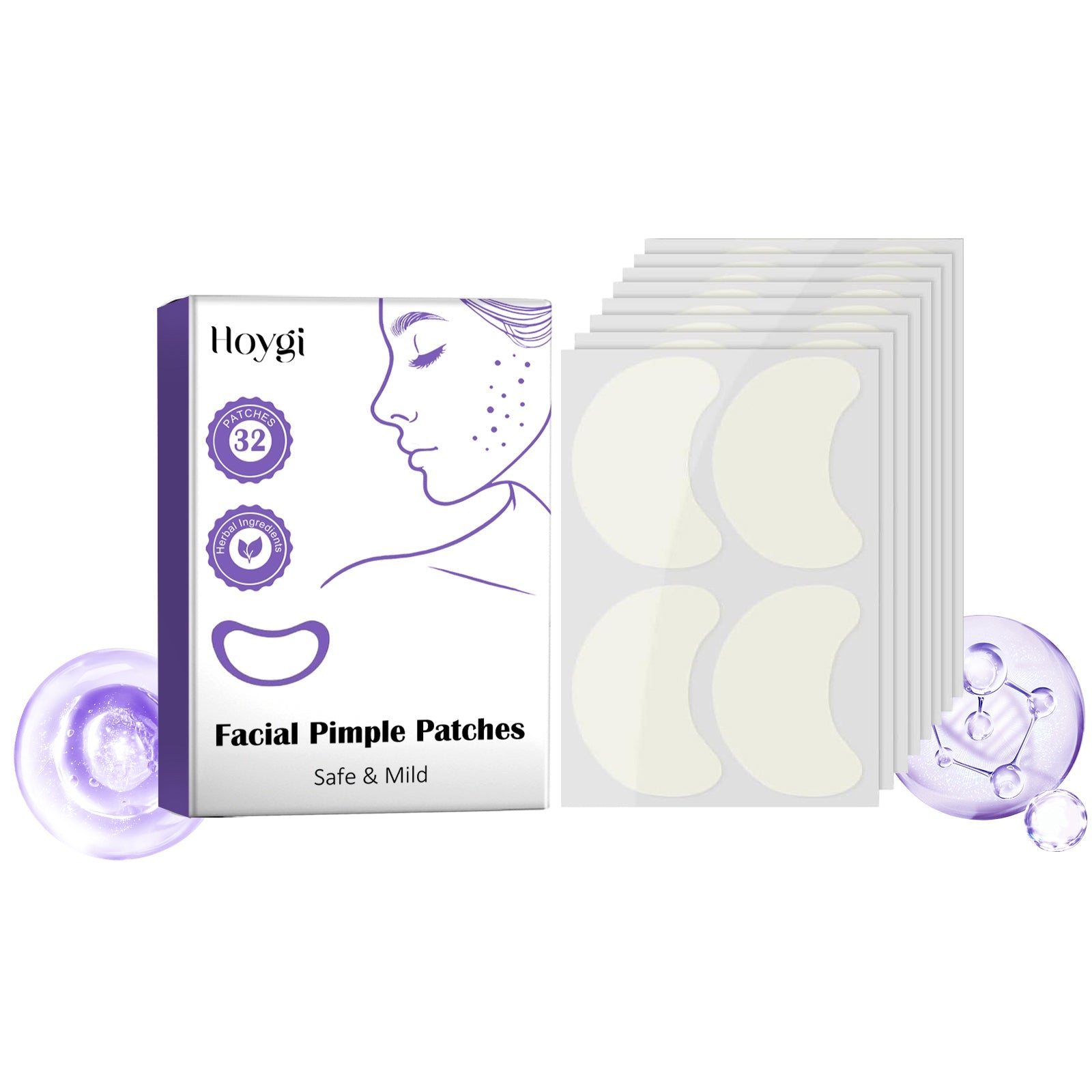 Clear Acne Patches for Fast Skin Care Repair, Redness Relief, Scar Prevention ,32 patches
