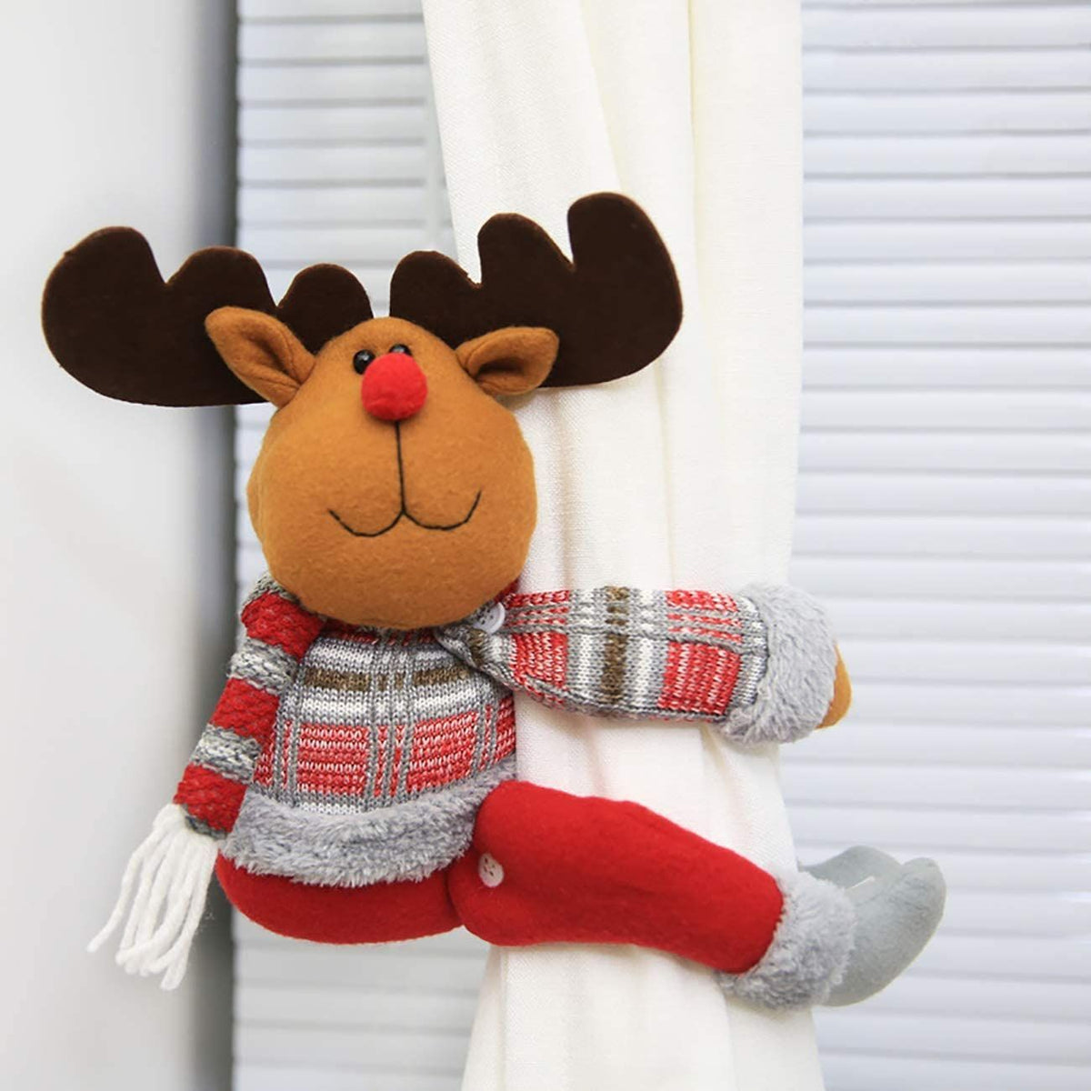 Christmas Curtain Buckle Santa Claus Tieback Xmas Curtain Clip Home Decor Window Accessories