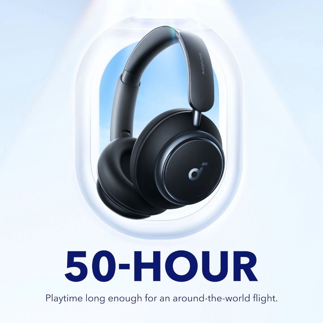 Anker Soundcore Space Q45 ANC Wireless Over-Ear Headphones, 50-Hour Playtime