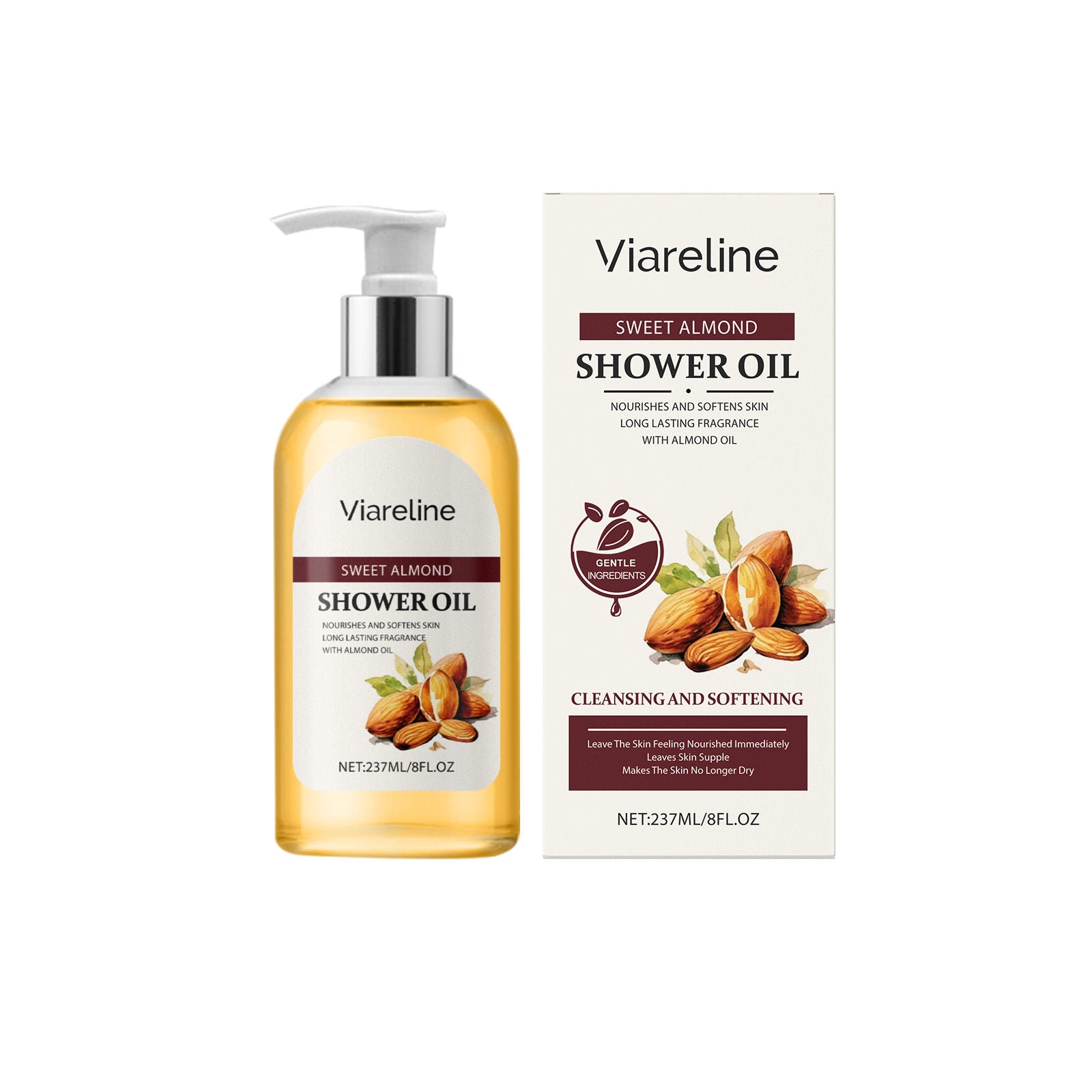 Body Care Nourishing Bath Oil, Hydrating, Gentle, Moisturizing, Skin Softening ,237ml