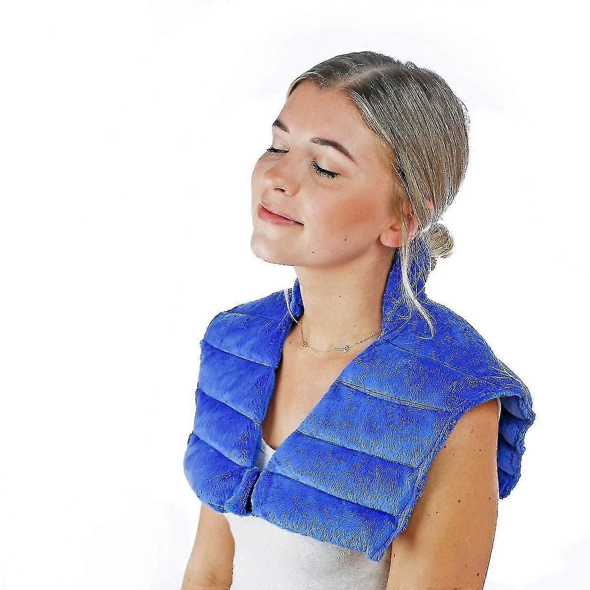 Weighted Heating Pad With Collar for Neck Shoulders and Back