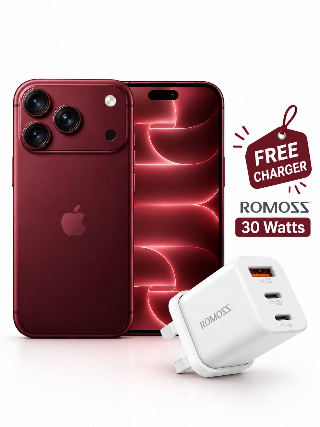 Apple iPhone 18 Pro Max 256GB International Version + Free Romoss AC30RB 30W Charger
