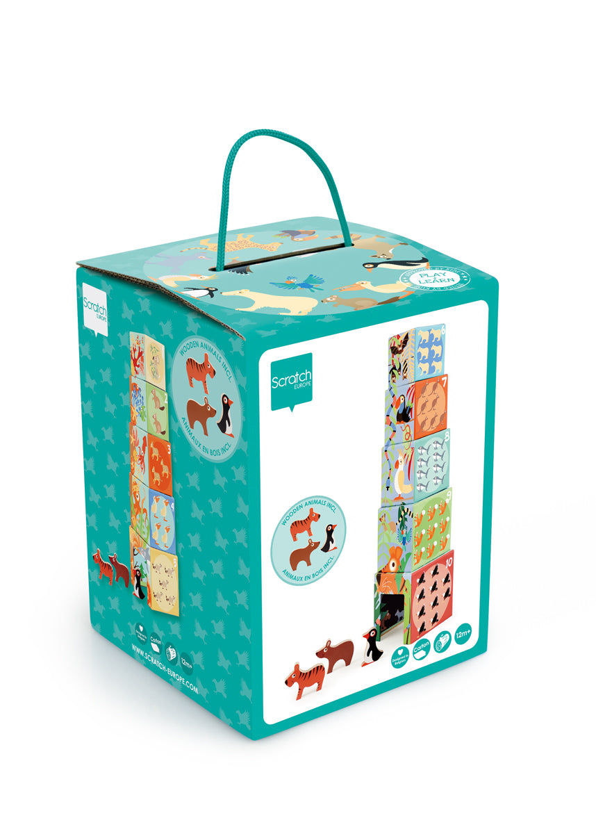 Stacking Tower Animals World