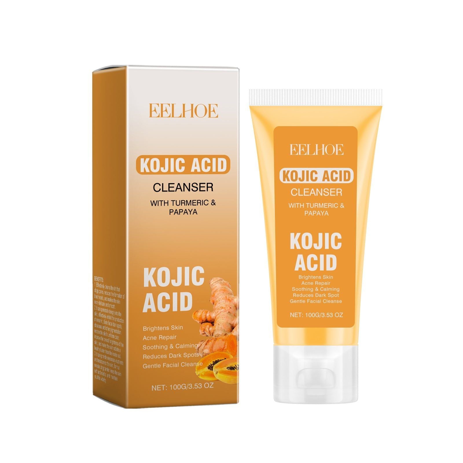 Clean Face Facial Cleanser, Brightening, Hydrating, Exfoliating, Gentle Skincare ,100g
