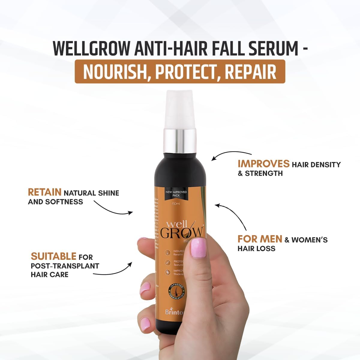 Brinton WellGrow Hair Growth Serum 60mL